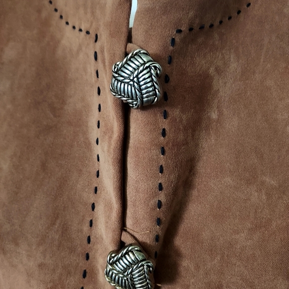 Vtg Leslie Fay Blazer Skirt & Scarf Set US 4 - Picture 8 of 15